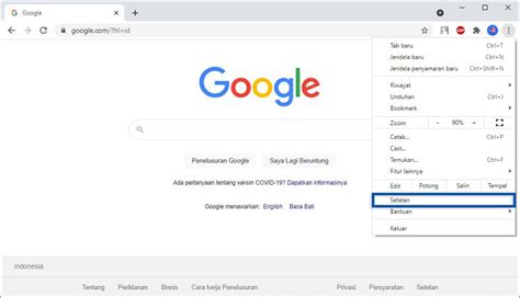 buka browser google chrome